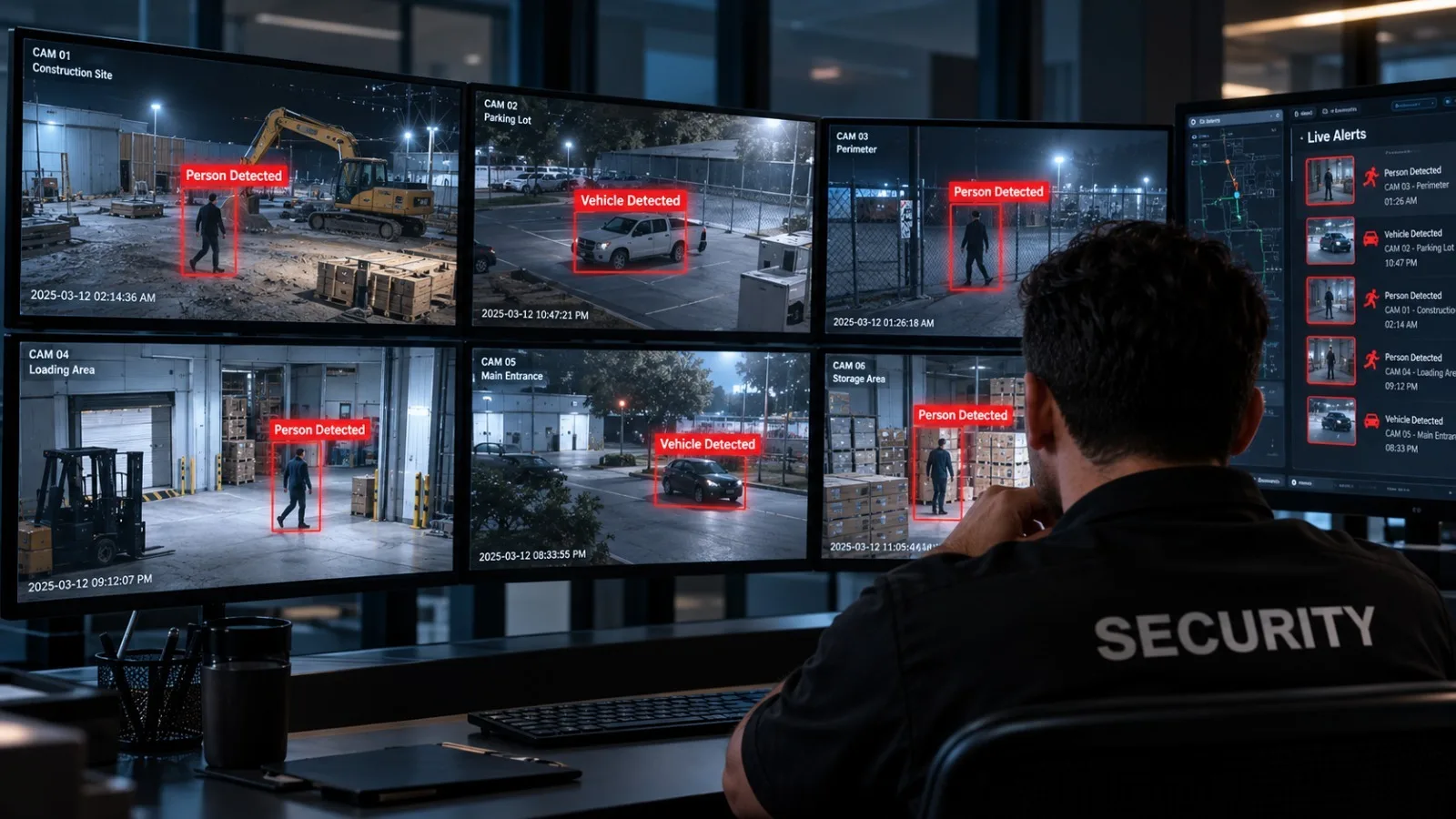 AI-powered surveillance system for business security